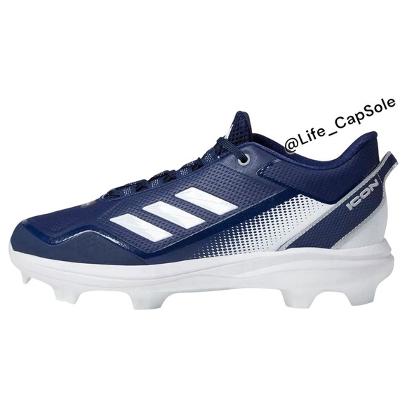 Size 12.5 Adidas Icon 7 TPU Baseball Cleats in Navy Blue S23877 NEW Sports New - Picture 2 of 6